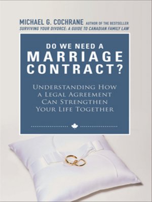 cover image of Do We Need a Marriage Contract
